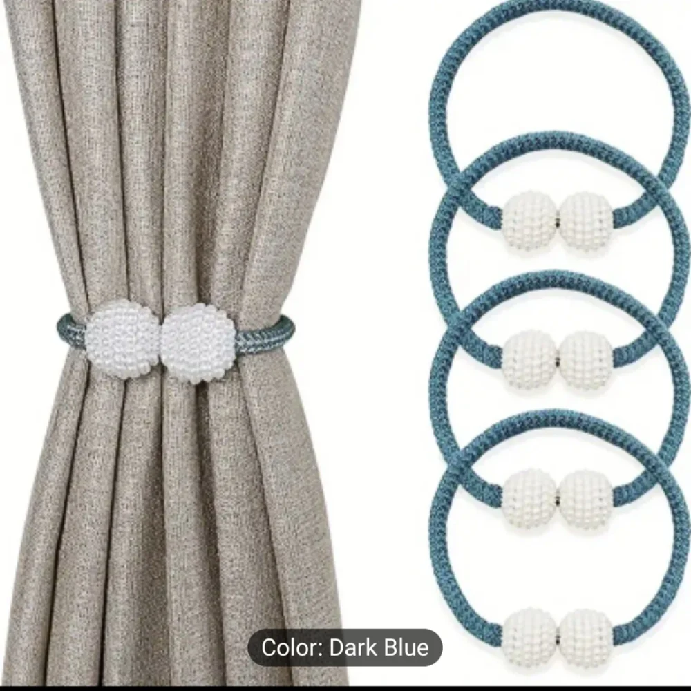 2pcs Delicate Magnetic Curtain Tiebacks